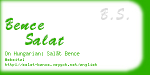 bence salat business card